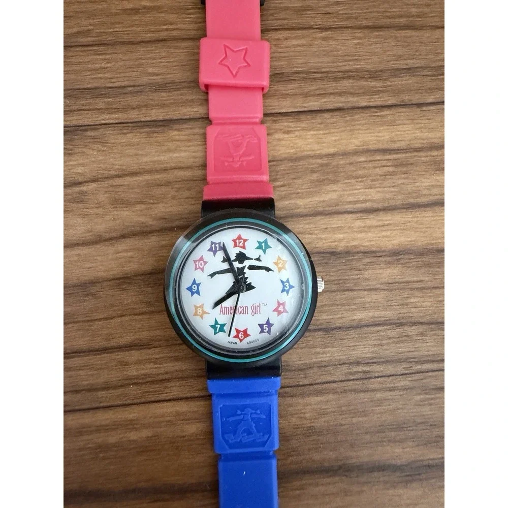American Girl Watch Pleasant Company Pink/Blue Buckle Band Girl Of Today Retired